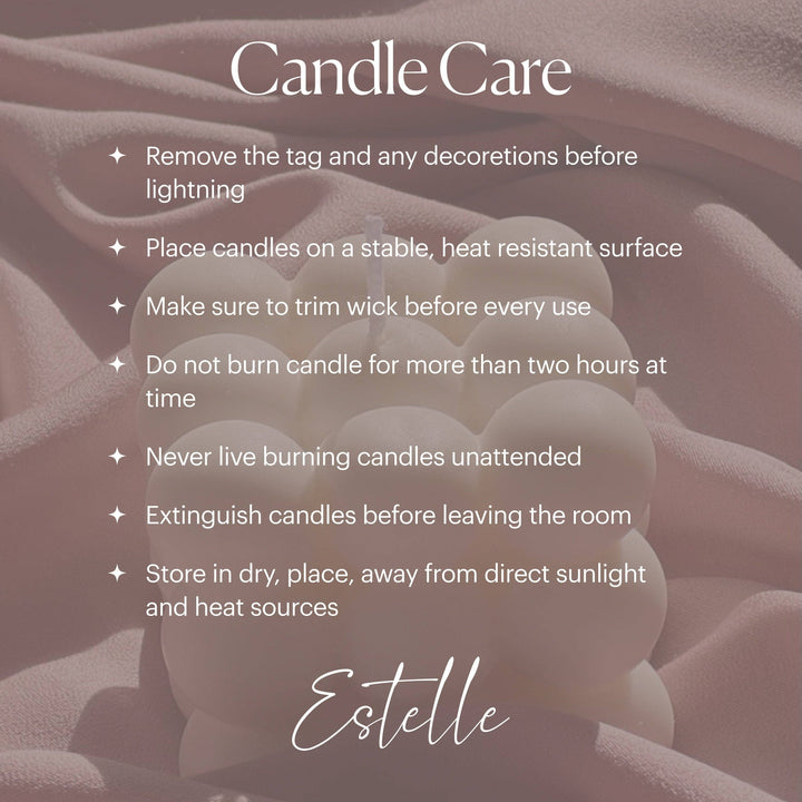 Irregular Pillar Candle Duo: Cream / Unscented