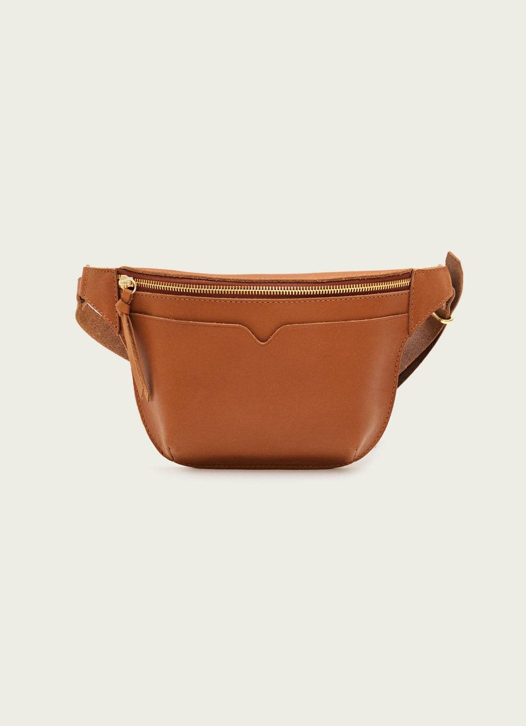 The Leather Sling Bag: Tan