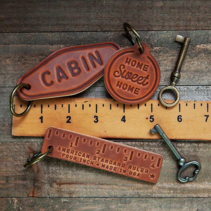 Lake House Leather Keychain Motel Style