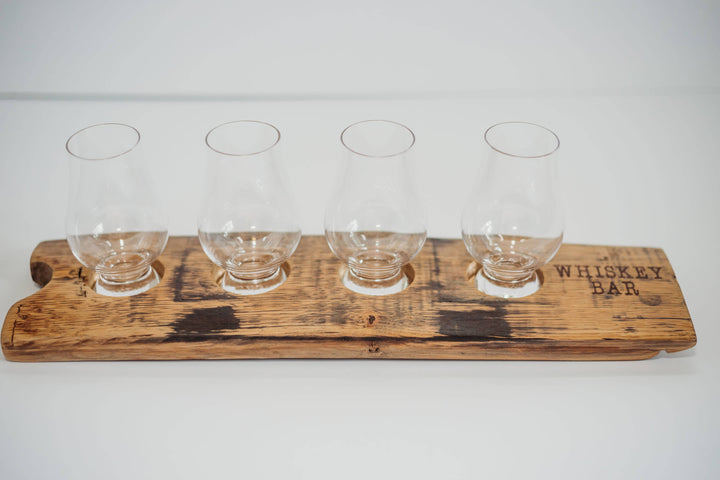 Glencairn Whiskey Stave Tasting Flight - End Engraved: Blank