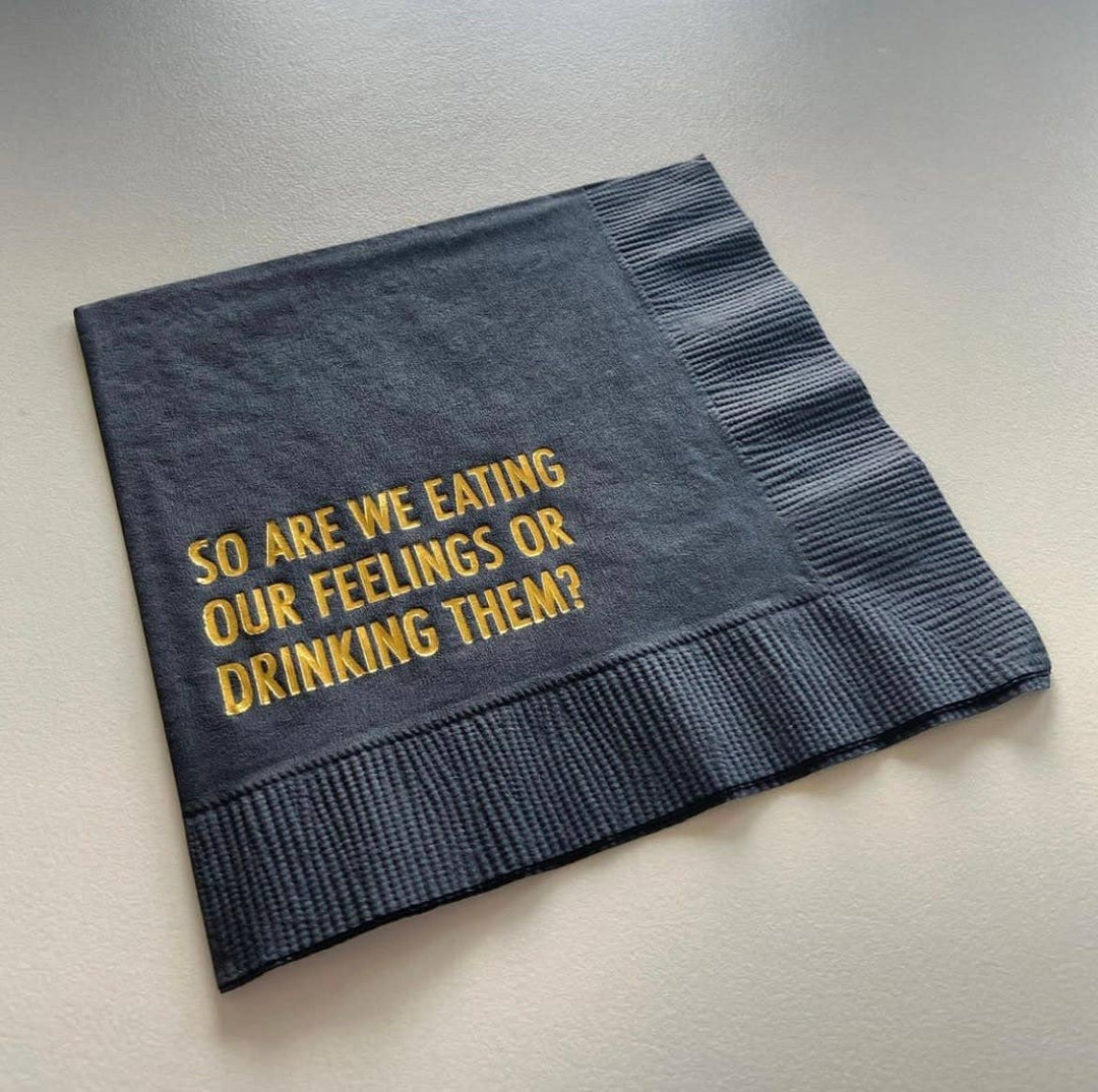 Drinking Feelings Cocktail Napkin