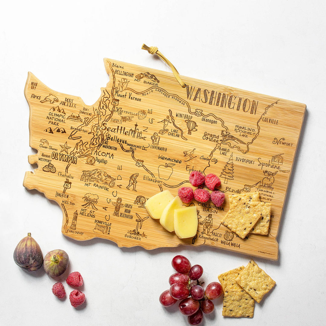 Destination Washington Cutting Board with Engraved Artwork