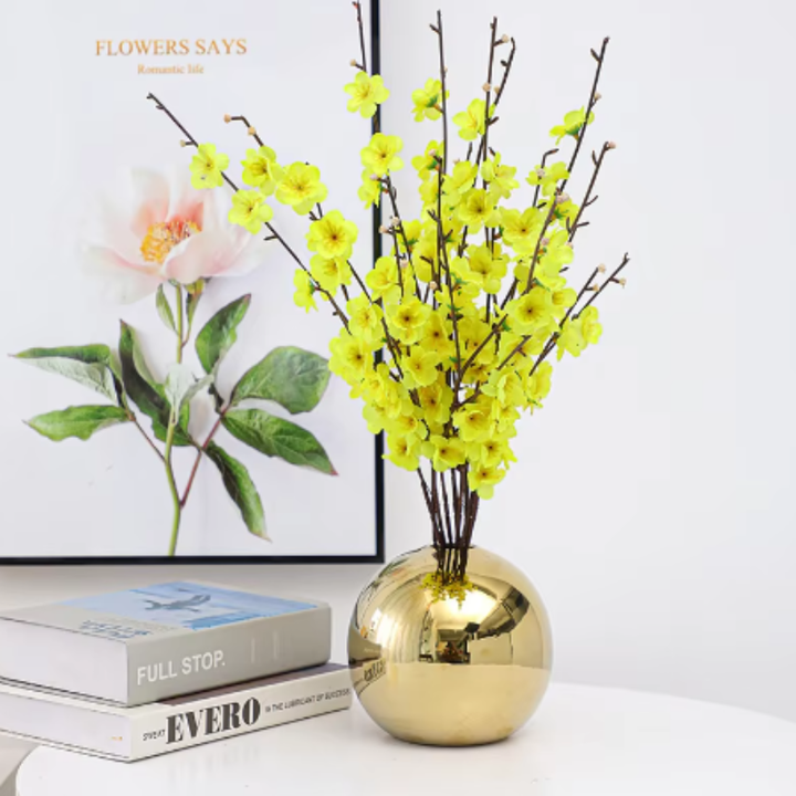 Gold Ball Vases 4.5"