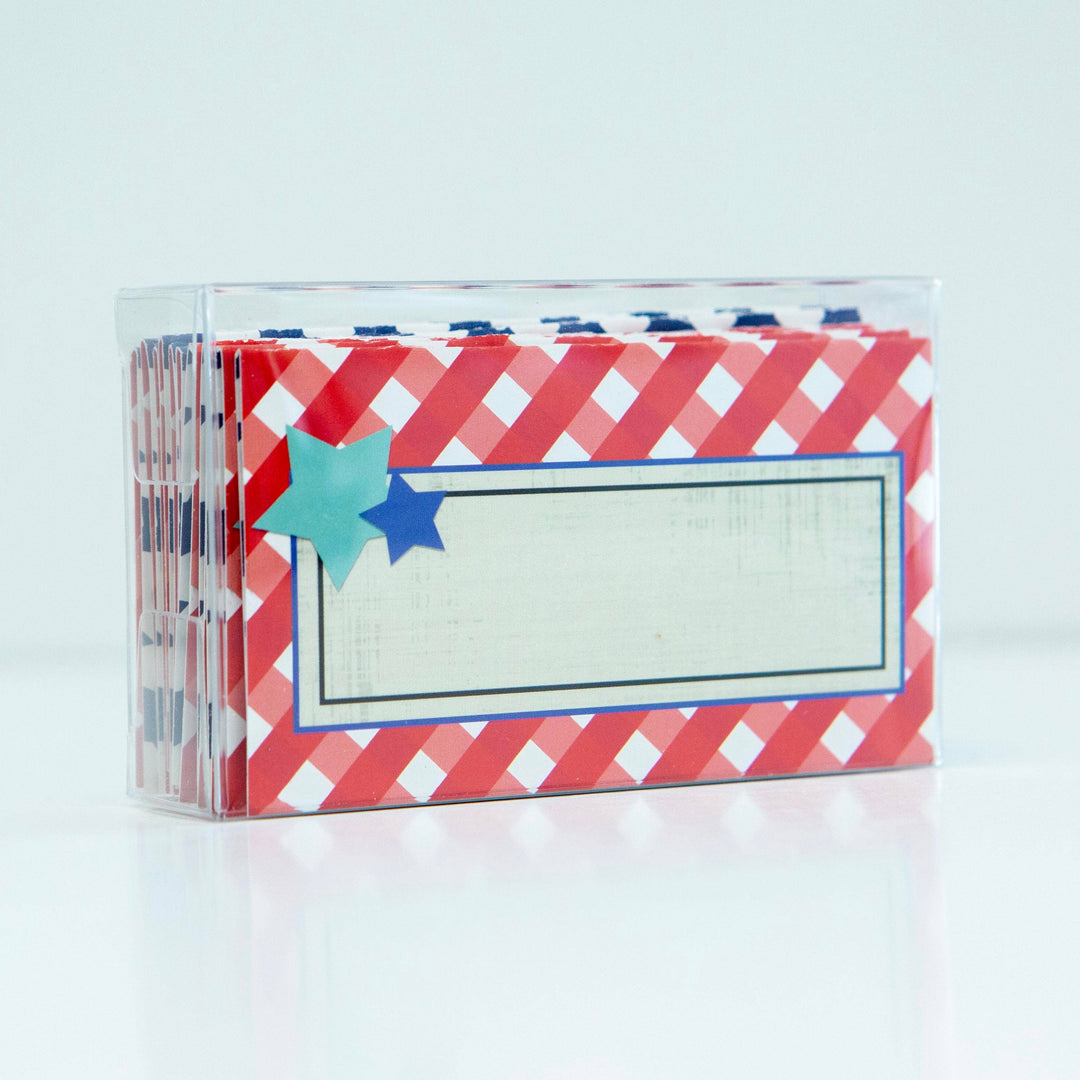 Patriotic Double Sided Place cards