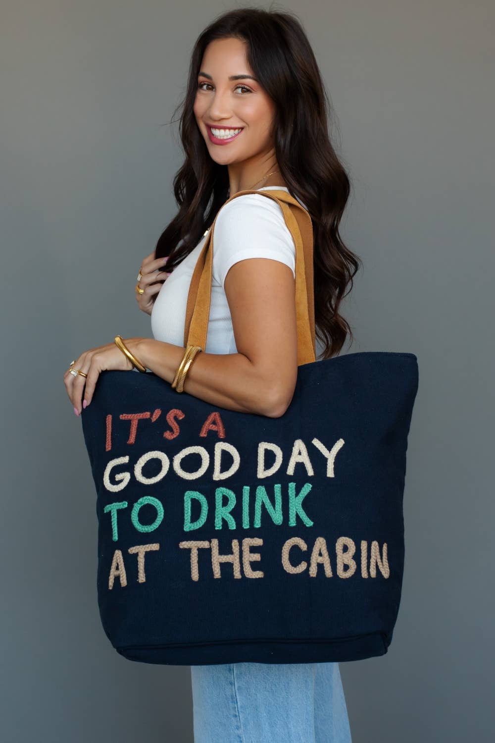 It's A Good Day To Drink At The Cabin Tote