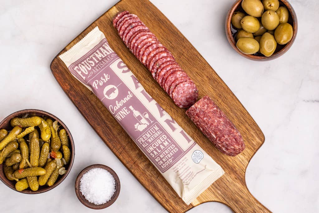 PORK CABERNET WINE | FOUSTMAN'S ALL-NATURAL UNCURED SALAMI