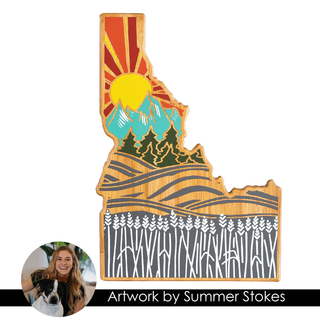 Idaho Cutting Board with Artwork by Summer Stokes