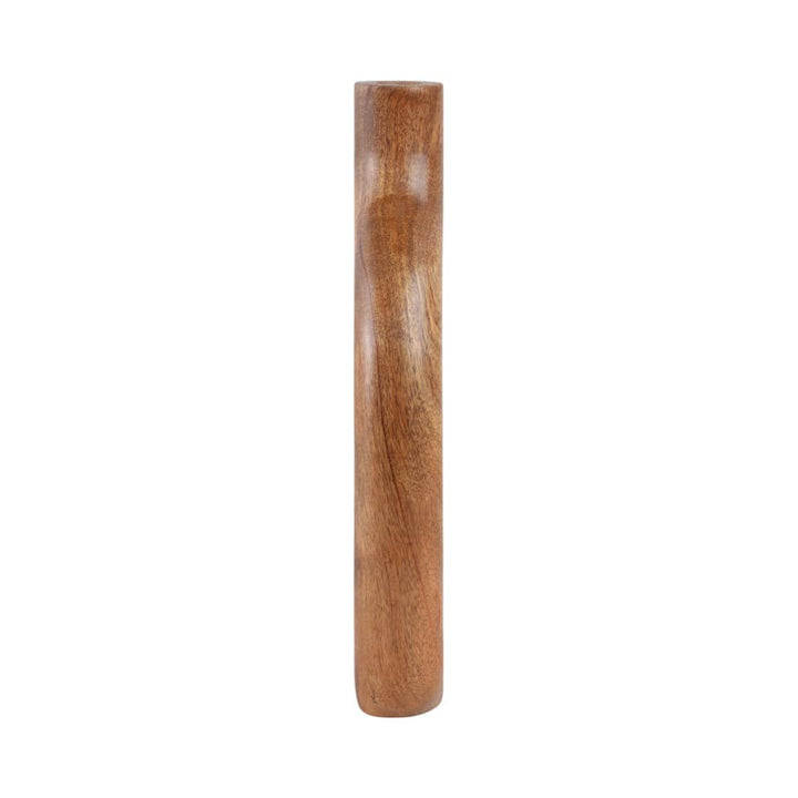Brown 14x7 in. Wooden Casual Novelty Open Cut-Out Vase