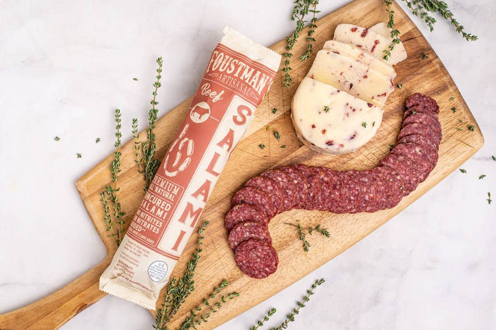 BEEF SALAMI | FOUSTMAN'S ALL-NATURAL UNCURED SALAMI - 8oz