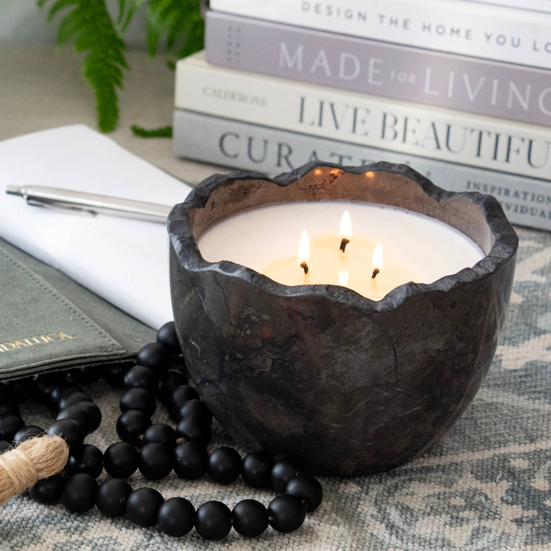 Andesite Bowl Candle in Palo Santo Fragrance