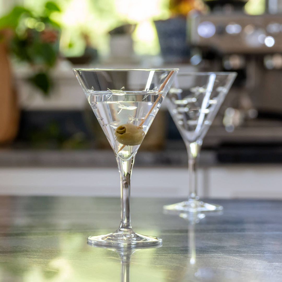 School of Fish Martini Glass 7.5oz: