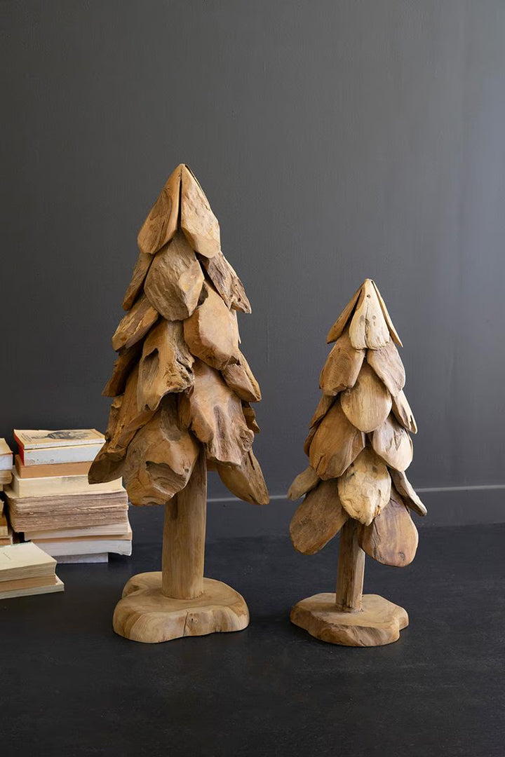 Rustic Teak Christmas Tree / Small