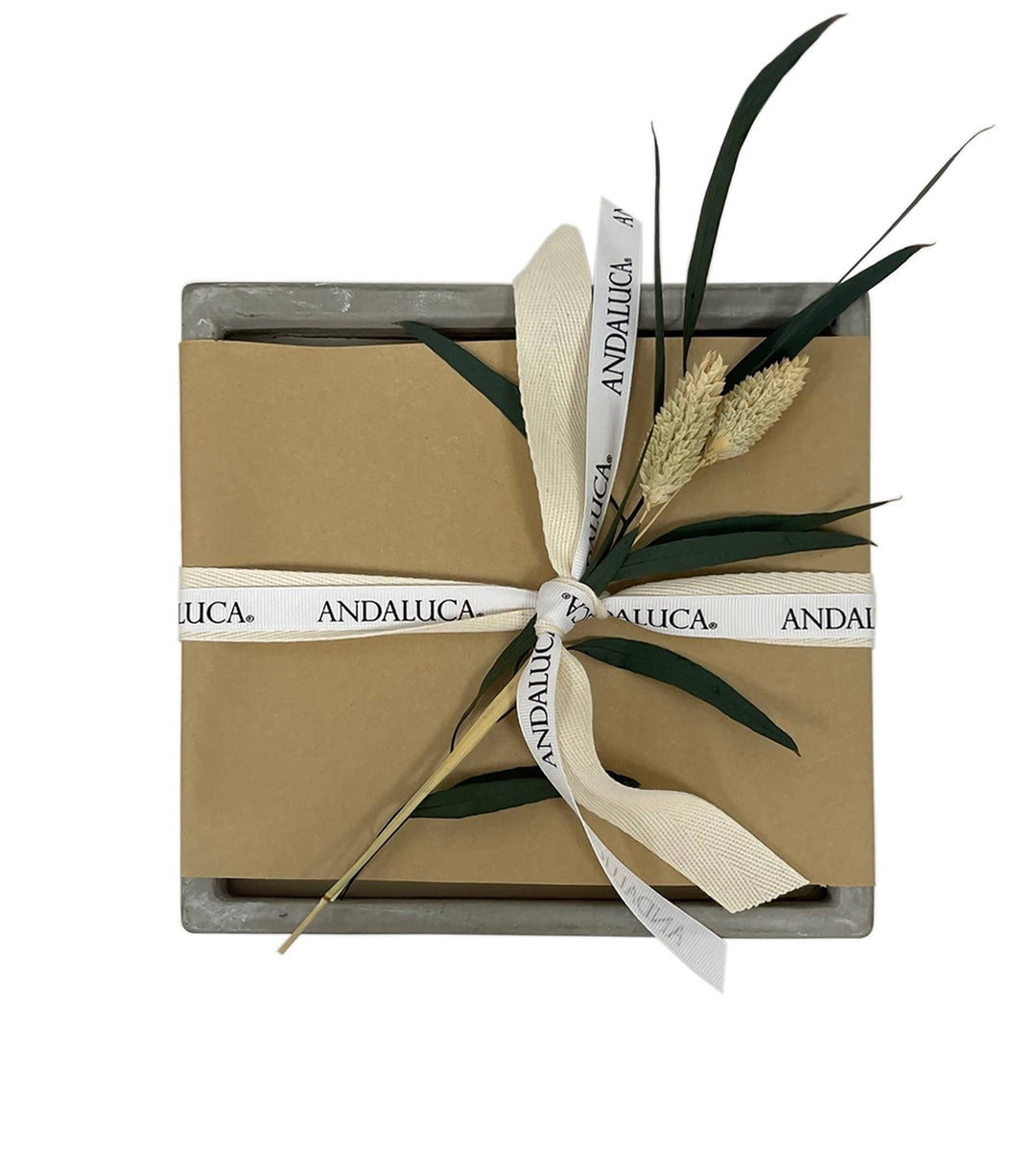 Cement Square Statement Candle