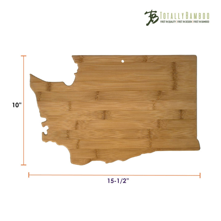 Washington State-Shaped Bamboo Serving & Cutting Board