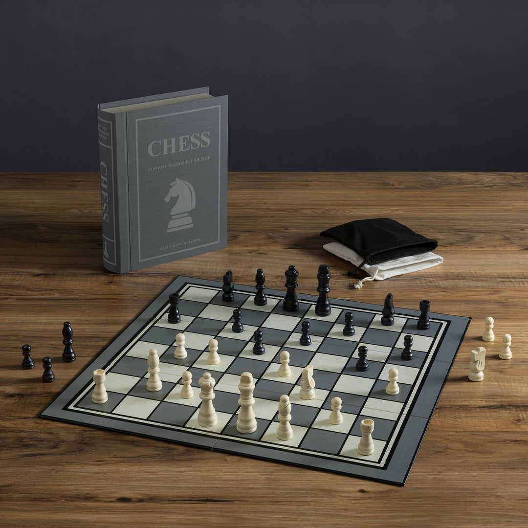 Vintage Bookshelf Edition Chess Set
