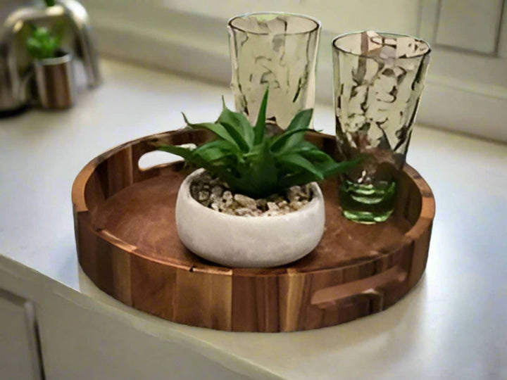 15" Round Serving Tray - 408