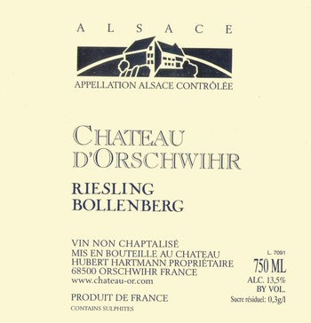 Chateau d'Orschwihr Riesling Bollenberg 2018