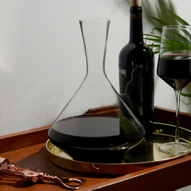 Angled Crystal Wine Decanter