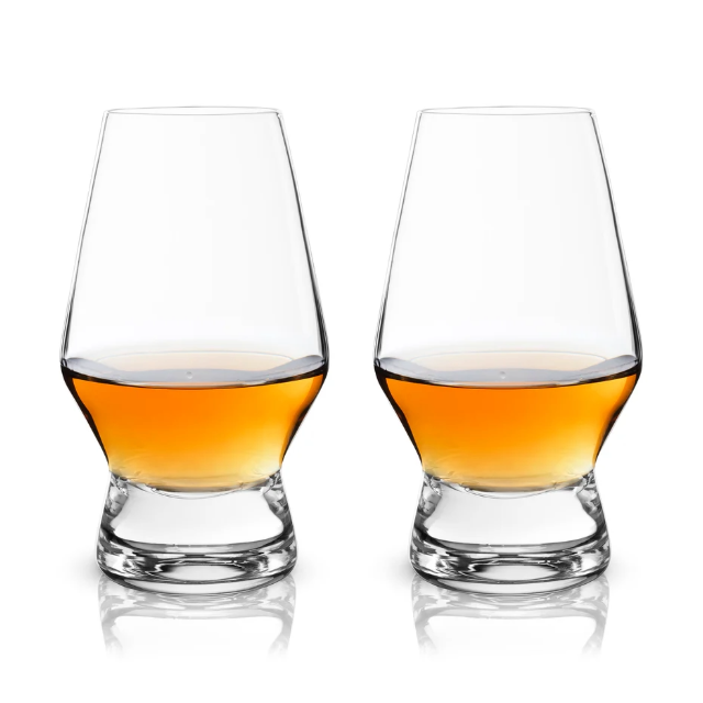 Footed Crystal Scotch Glass (set of 2)