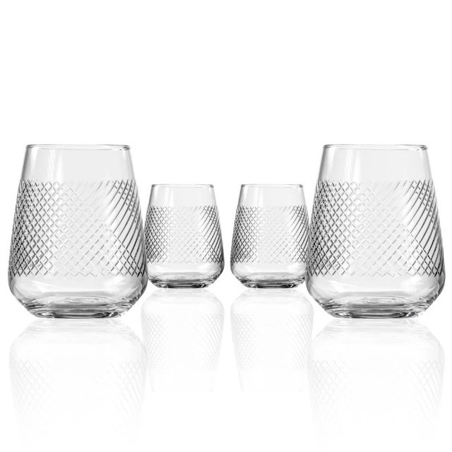 Bourbon Street 15.75oz Stemless Wine Tumbler (set of 2)