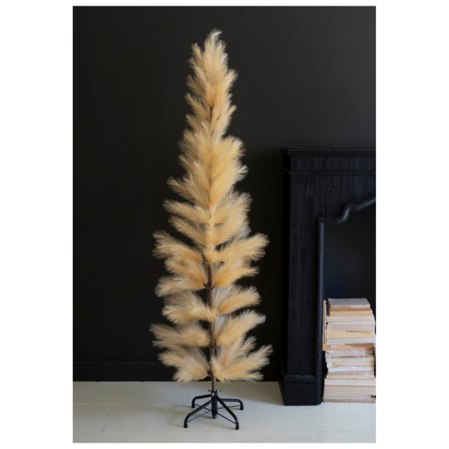Faux Pampas Christmas Tree (Small)
