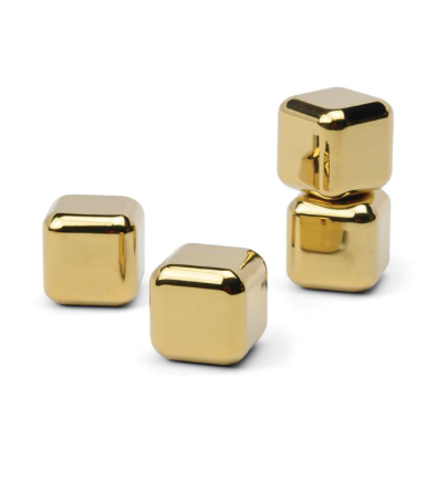 Ruby Cubes Cocktail Chillers in Gold