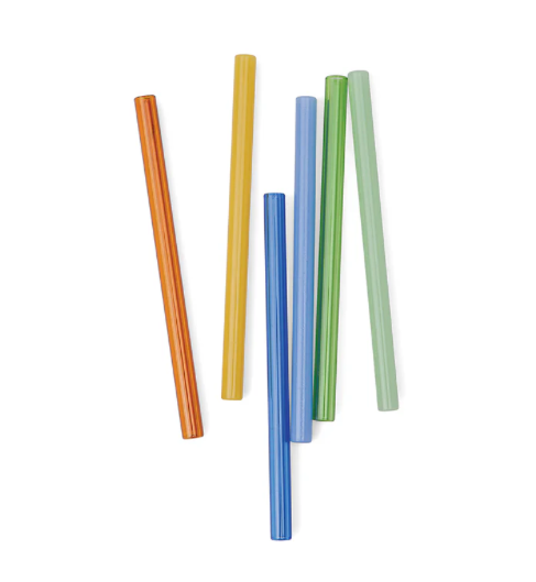 The Whistler Colored Glass Straws