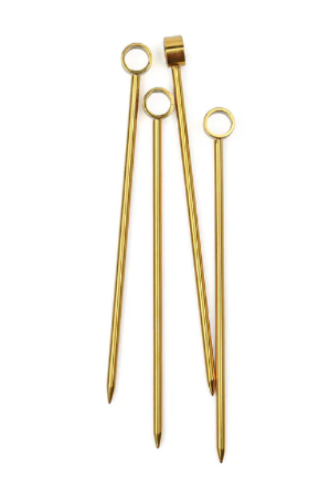 The Owen Cocktail Picks in Gold