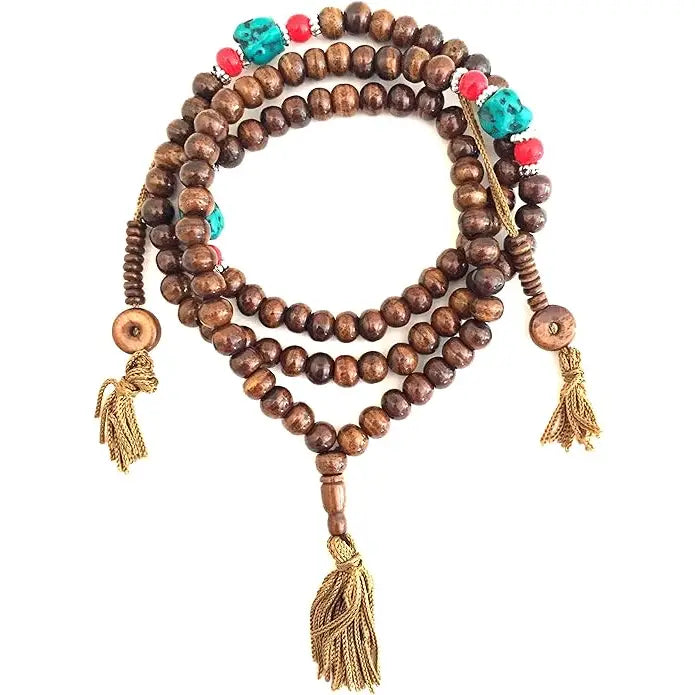 Tibetan Mala Yak Bone 108 Beads Meditation Prayer Beads