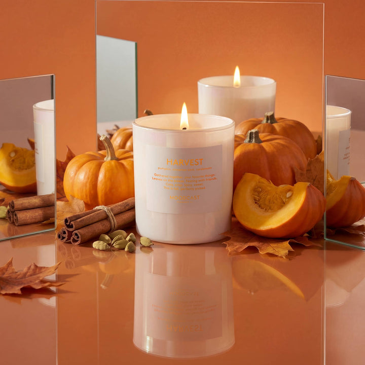 Seasonal Candle - Pearlescent - Harvest - 8 oz Glass Jar
