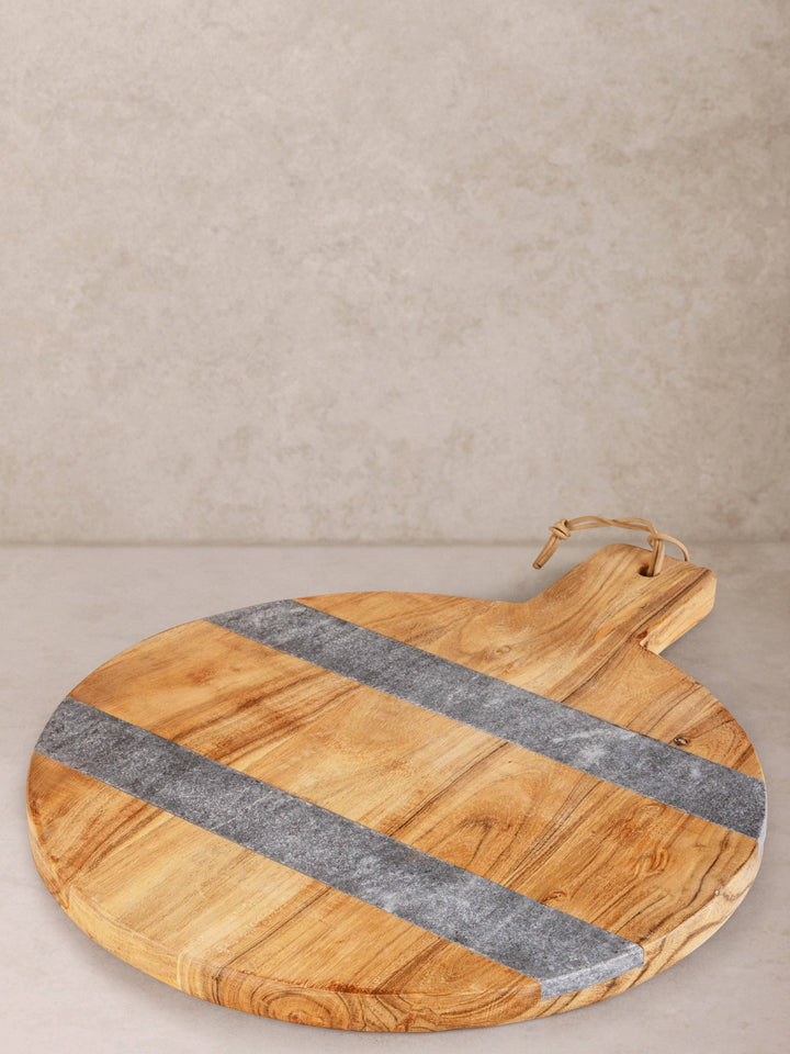 Mandawa Cutting Board: White / 19"