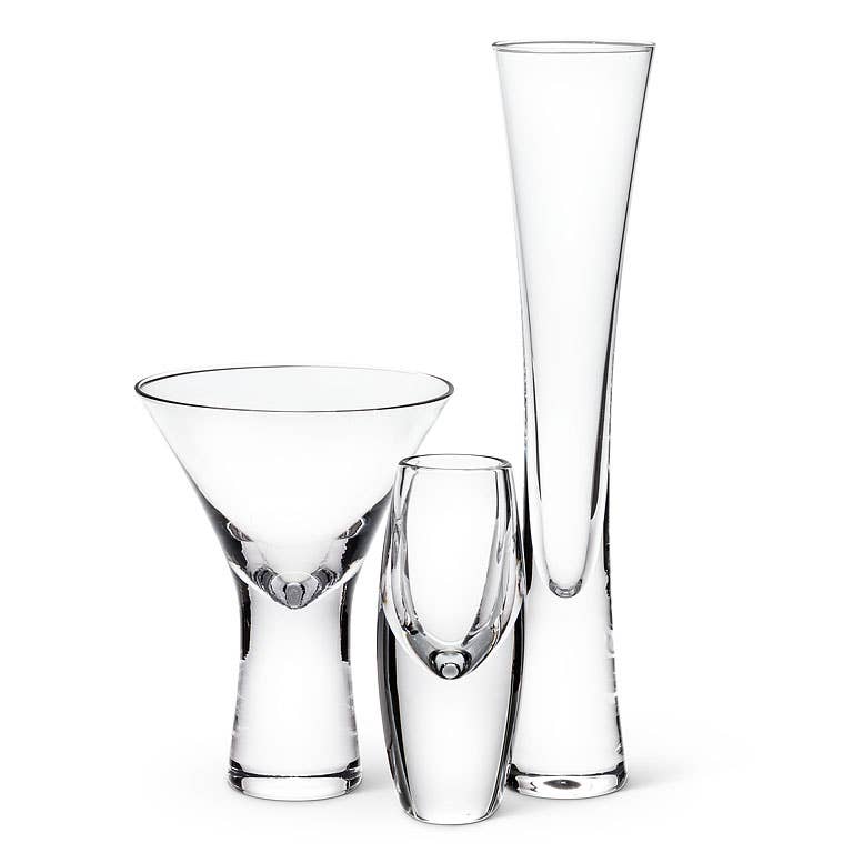 Heavy Sham Modern Flute-9.5"H(5oz)-1394