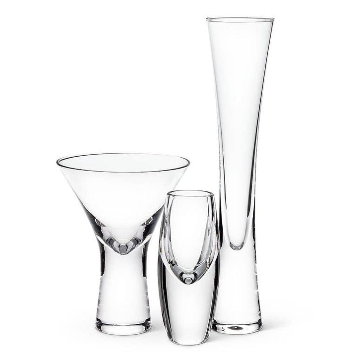 Heavy Sham Modern Flute-9.5"H(5oz)-1394