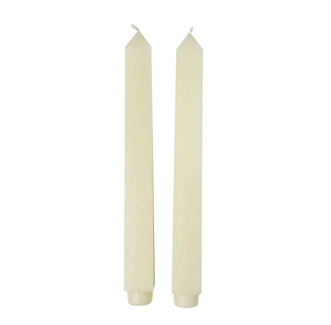 Ivory Square Taper Candles (Set of 2)
