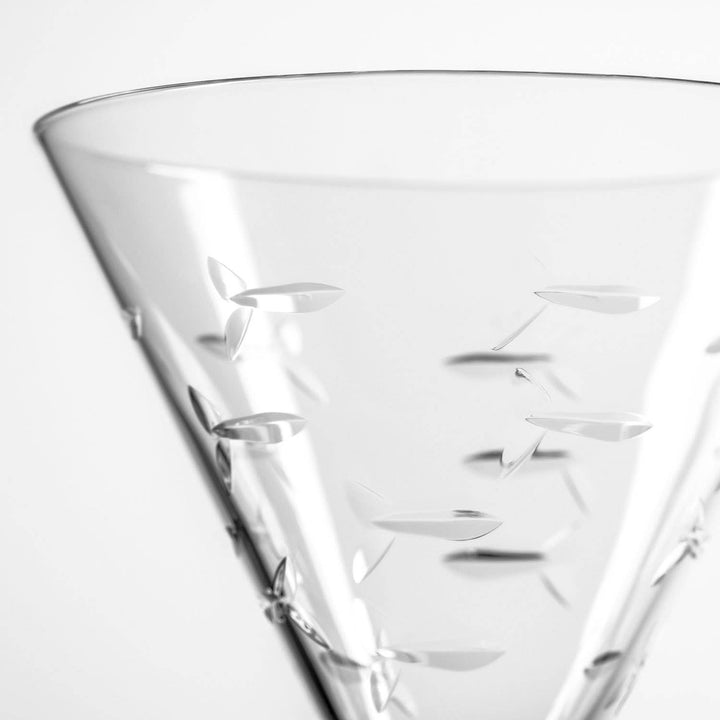 School of Fish Martini Glass 7.5oz: