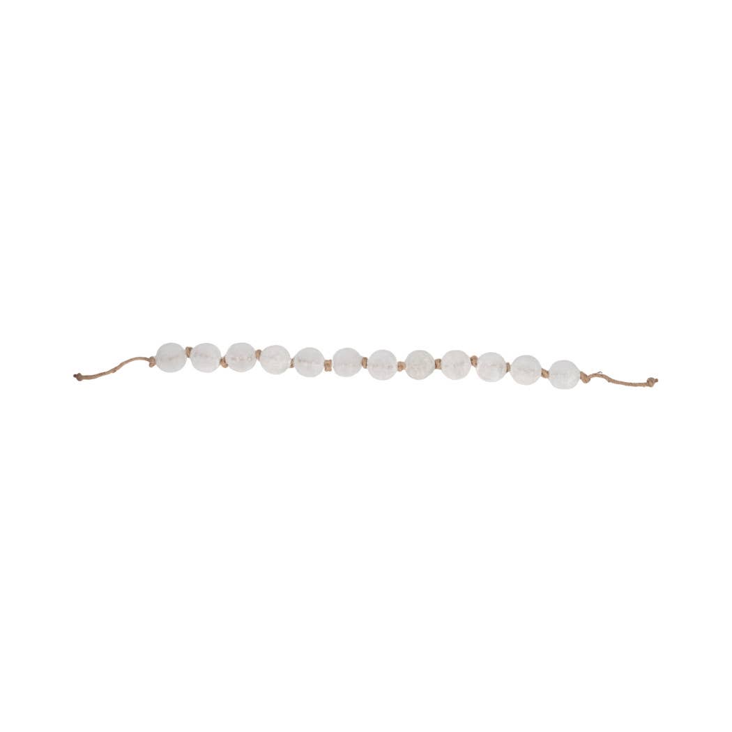 Clear 44 in. Length 2.5 in. Beaded Glass Garland