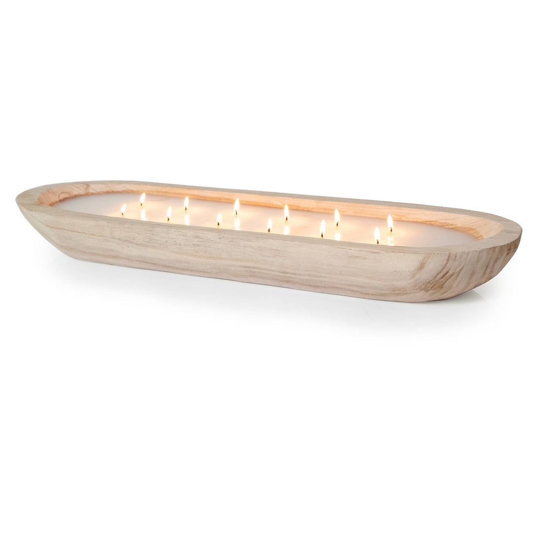 Paulownia Wood Tray Candle