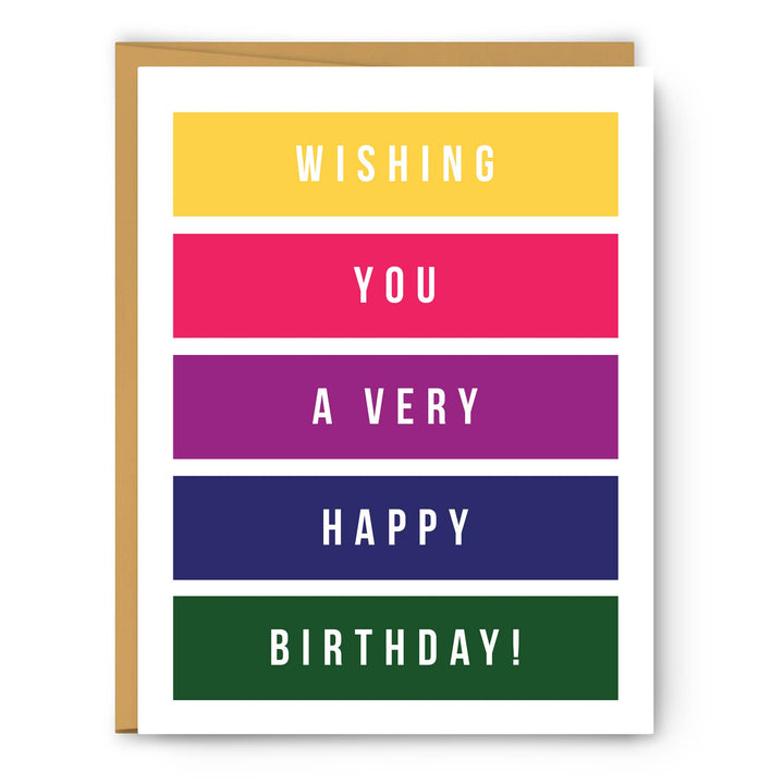 Wishing You A Very Happy Birthday - Birthday Card