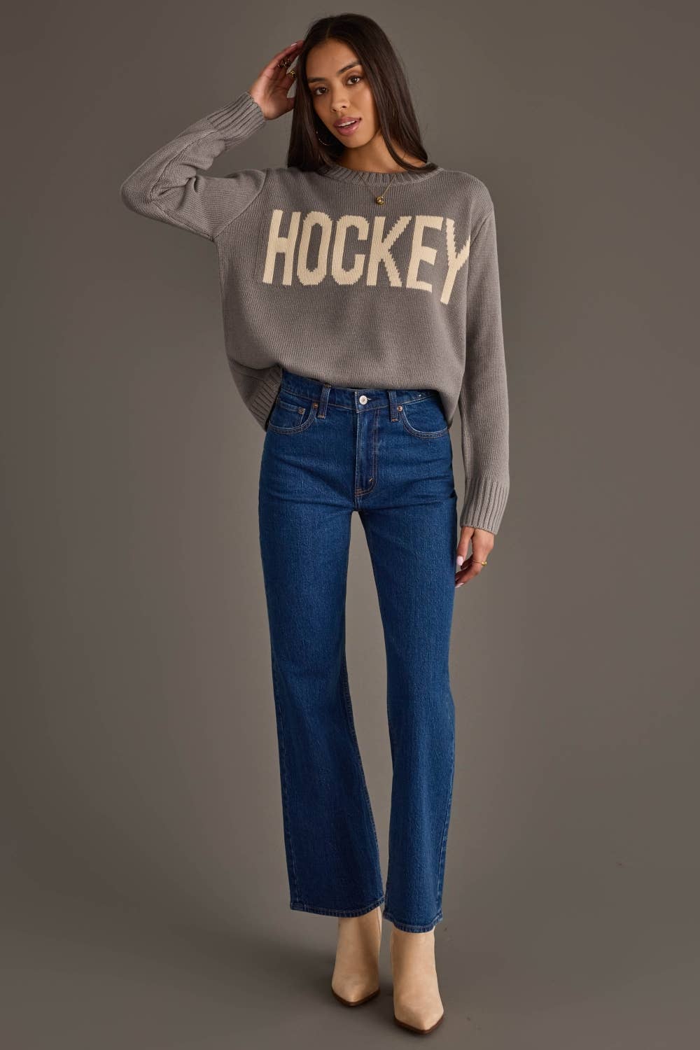 Gray Hockey Sweater