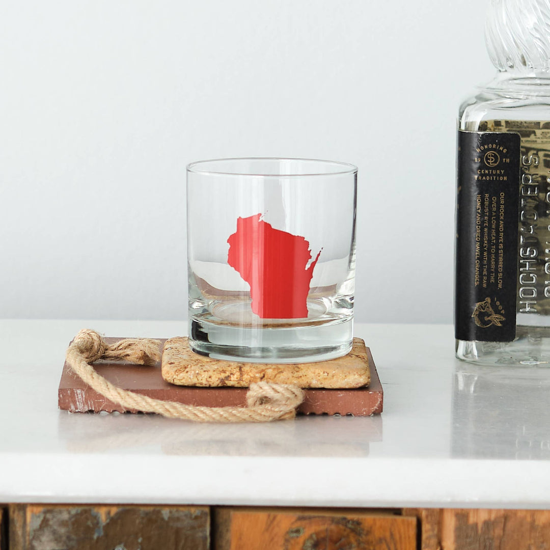 State Rocks Glasses: Idaho-Red