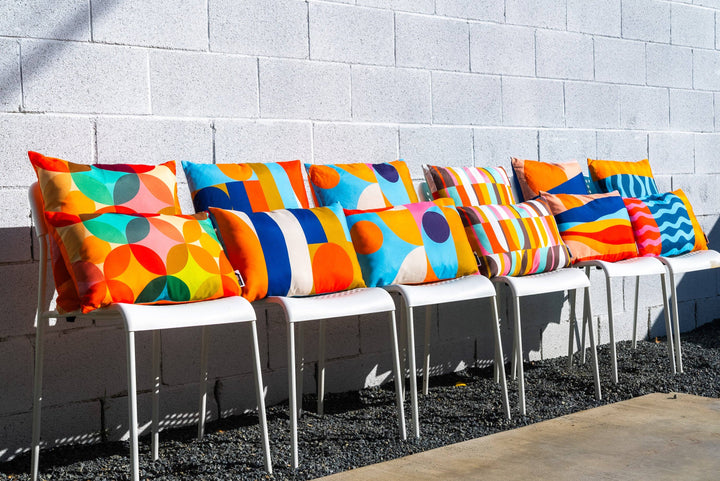 Gumball Square double-sided Pillow