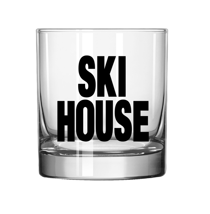Ski House Rocks Classes, Screen printed, Black Ink