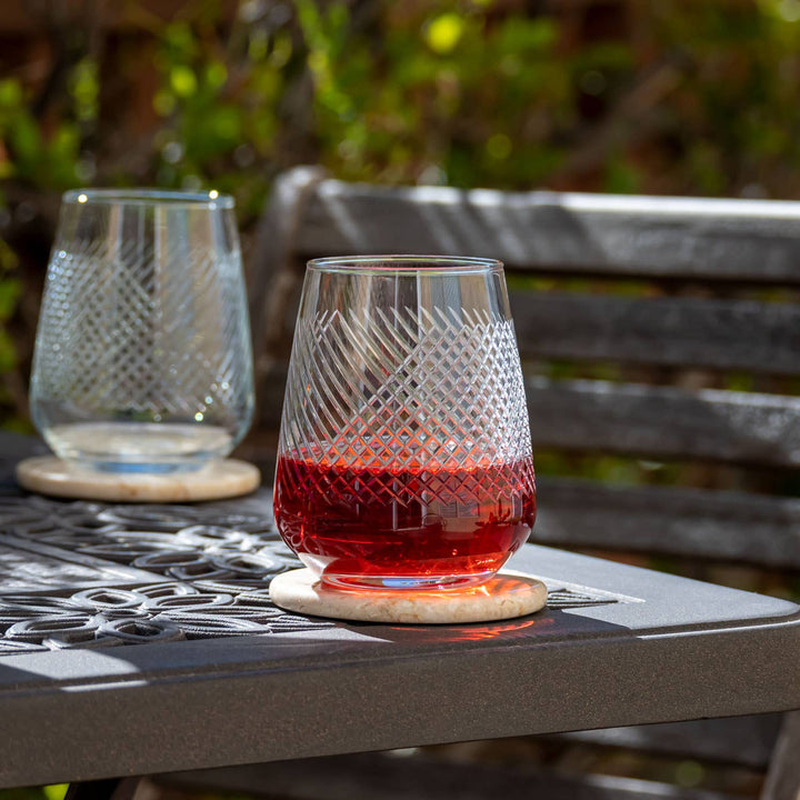 Bourbon Street 15.75oz Stemless Wine Glass: Set of 2