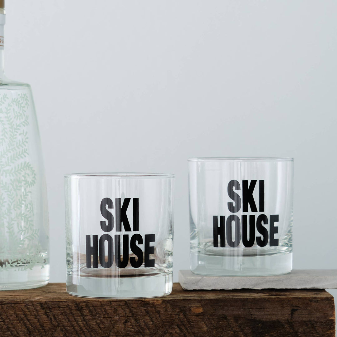 Ski House Rocks Classes, Screen printed, Black Ink