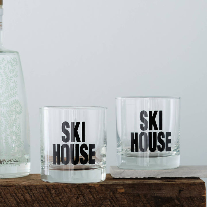 Ski House Rocks Classes, Screen printed, Black Ink