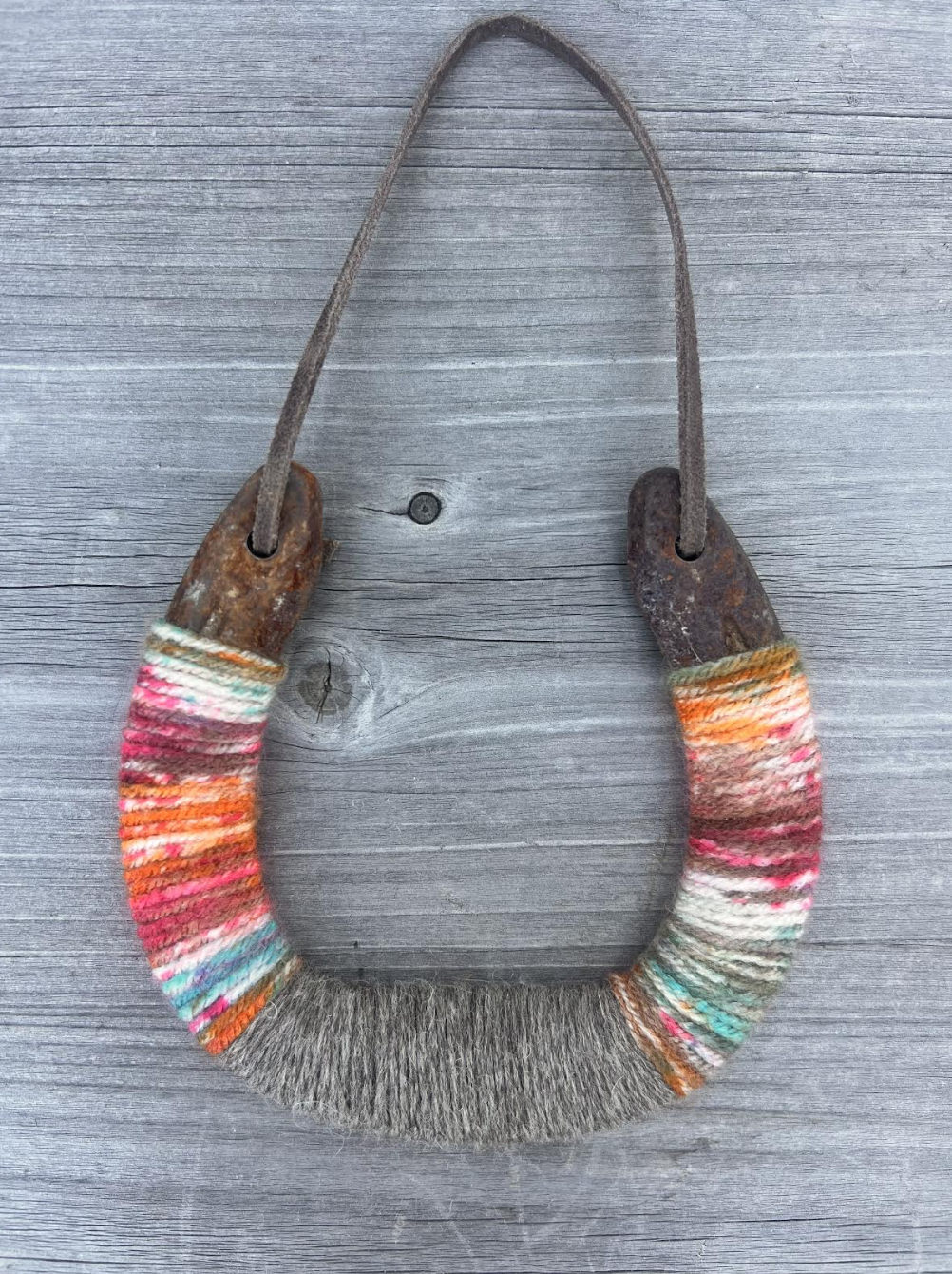 Up-cycled LUCKY horseshoes