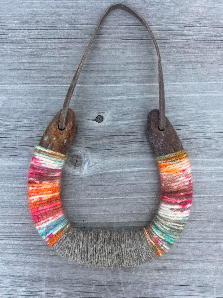 Up-cycled LUCKY horseshoes