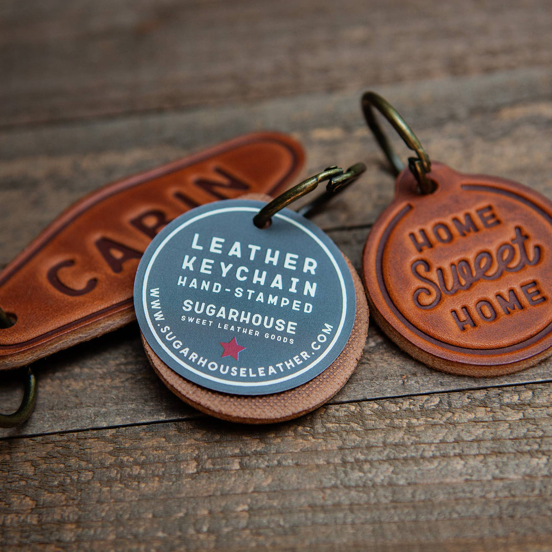 Lake House Leather Keychain Motel Style