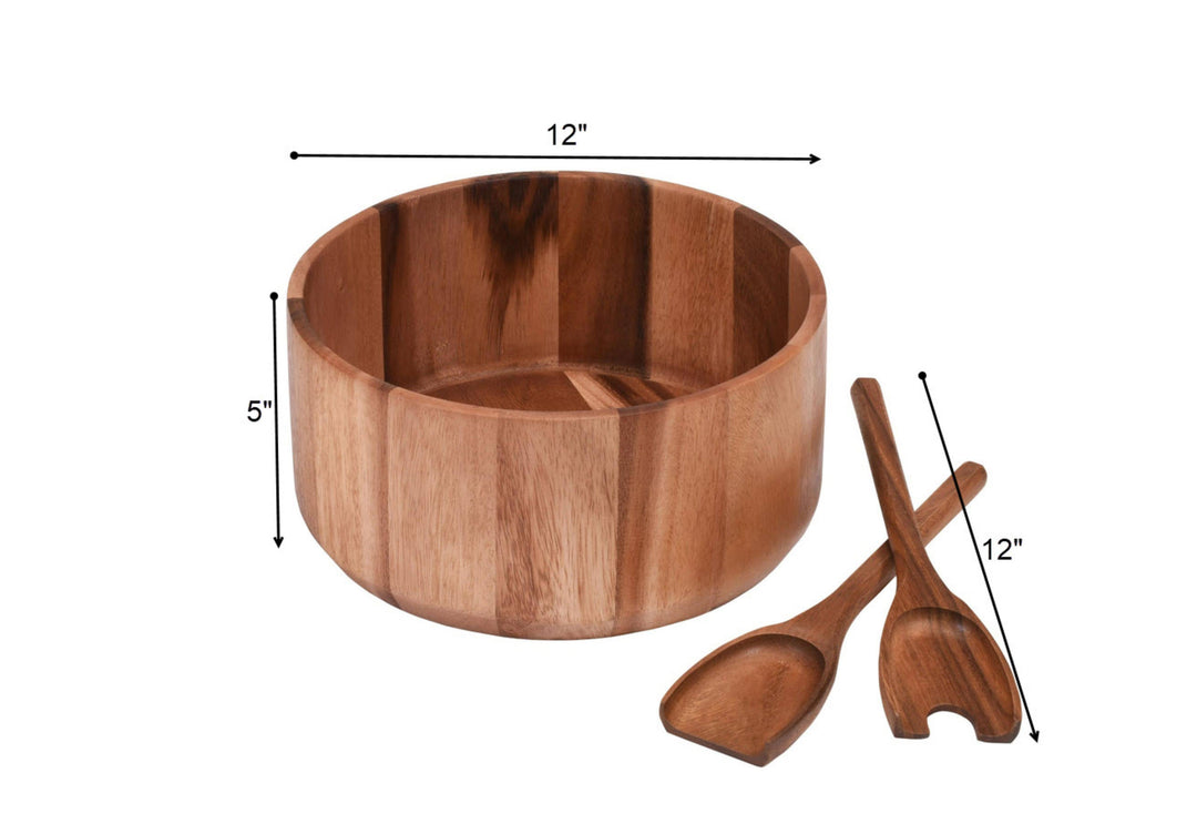 Extra Large Salad Bowl with Servers