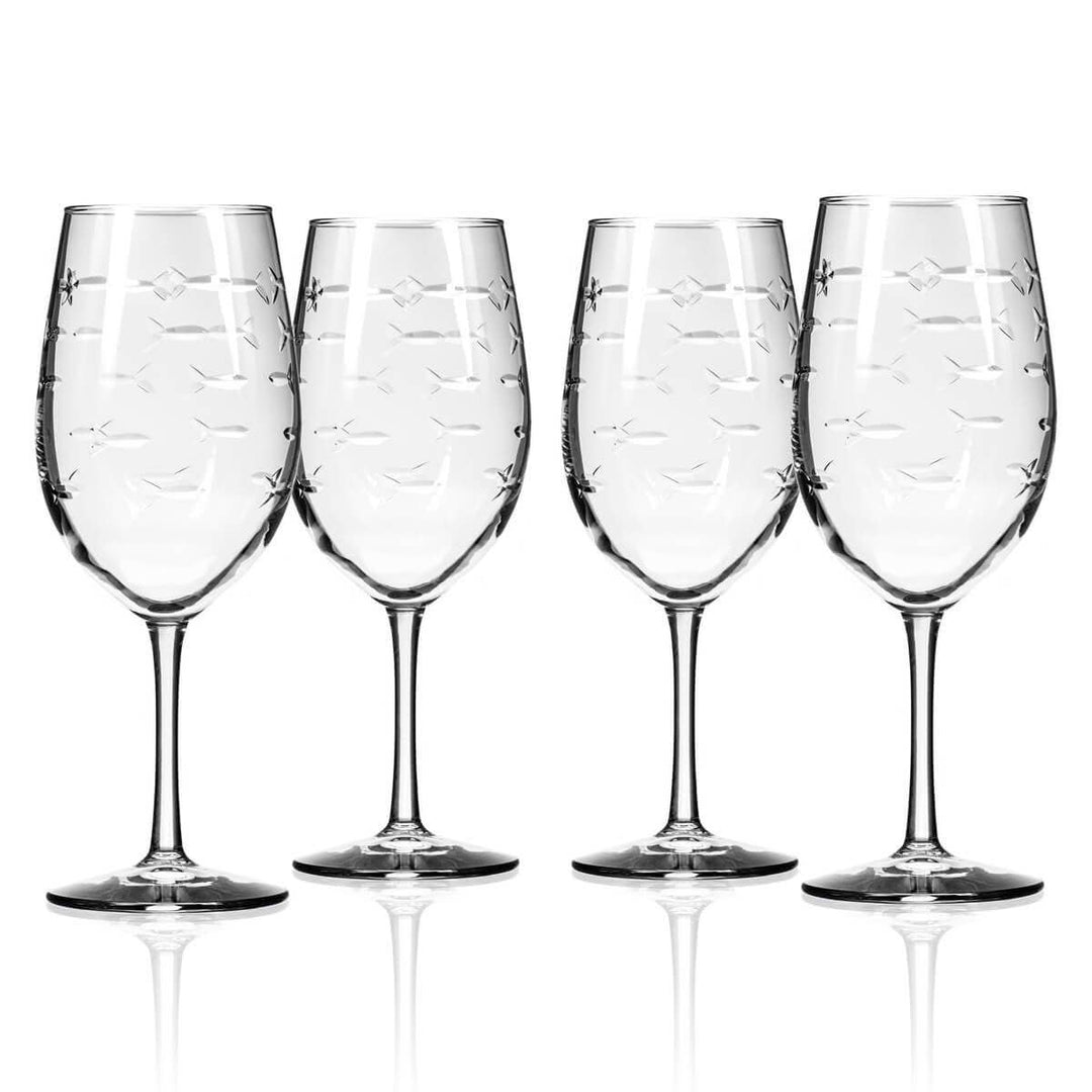 School of Fish All Purpose Wine Glass 18oz